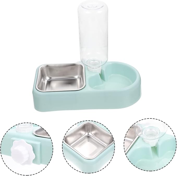 GALPADA 1set Automatic Cat Feeder Dog Food Bowls Water Dispenser Food Dispenser Cat Feeder
