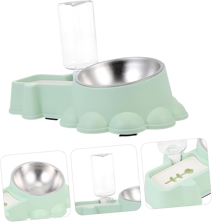 BESPORTBLE Pet Bowl Stand Auto Dog Water Food Bowl Dispenser for Easy Pet Feeding
