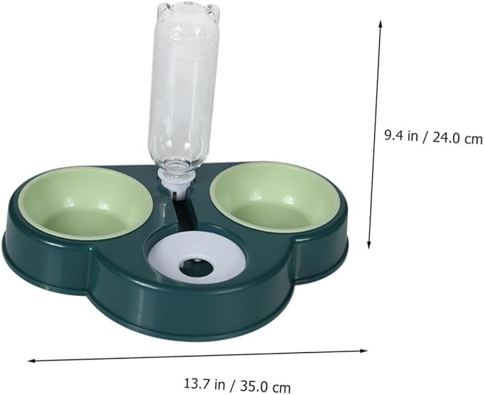 Multi-Function Pet Food Feeder and Water Dispenser Automatic Cat Dog Bowl Dual Food and Water Capacity Design for Home and Pet Store Use