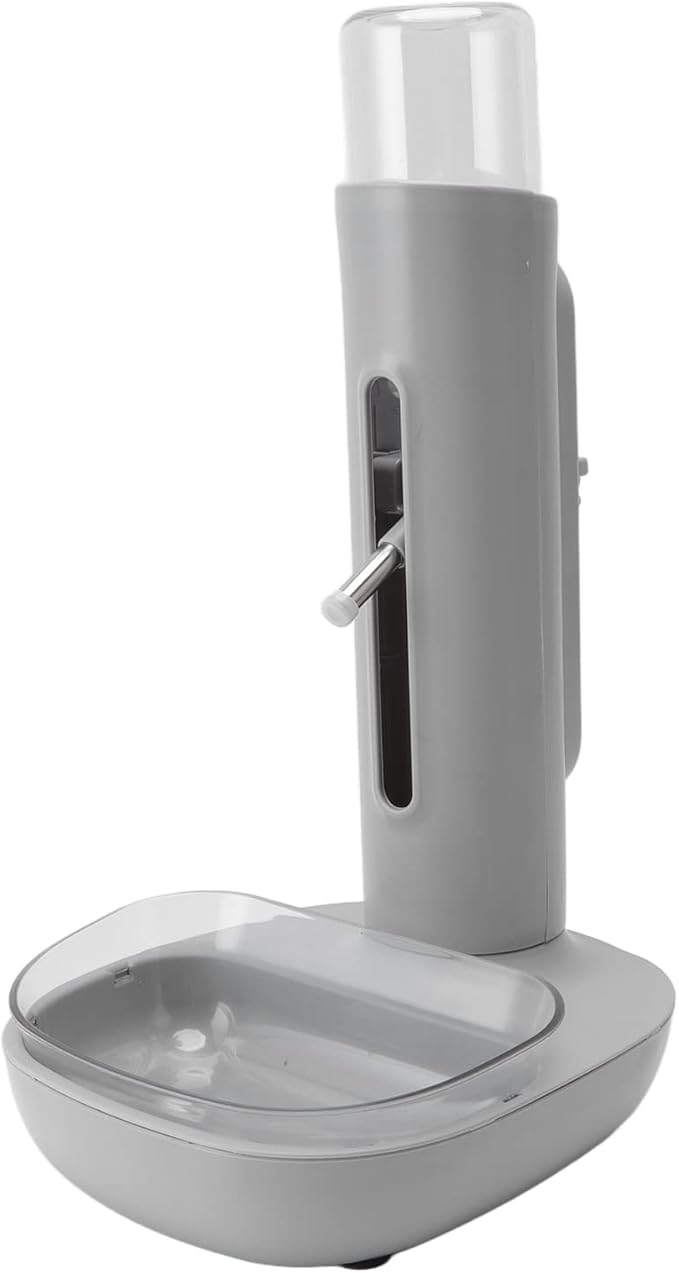 Pet Dispenser Bowl with 480ml Bottle Automatic Feeder for Dogs and Cats Detachable Design Ideal for Pet Feeding and Drinking Convenient Wate Ply