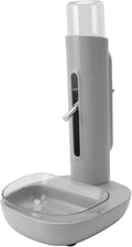 Pet Water Dispenser, Adjustable Height Detachable Dog Water Bowl Bowl Automatic 480ml Bottle Standing Drinking Feeder for Dog Cat