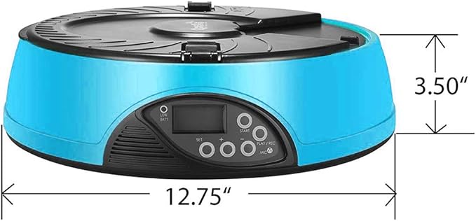 Automatic Pet Feeder,6 Meal Wet and Dry Food Auto Dispenser for Dogs, Cats & Small Animals with Programmable Timer, Portion Control, 100% BPA Free,Dishwasher Safe, Up to 4 Meals A Day