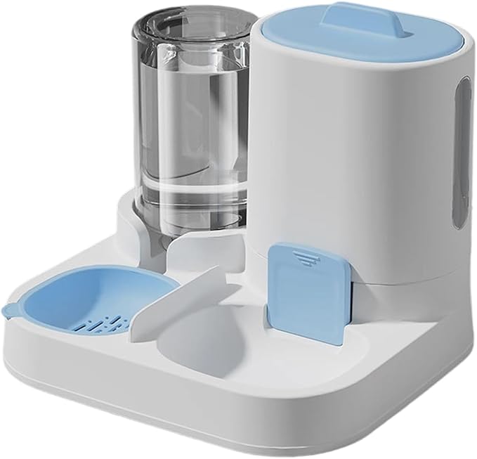 Elevated Pet Feeders with Removable Bowl and Automatic Water Dispenser Cat Dogs
