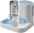Automatic Pet Feeders with Removable Bowls, Anti-Slip Base & Integrated Water Dispenser for Dogs Removable Double Dish Set