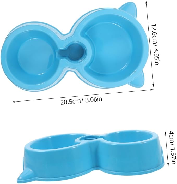 Automatic Water Bottle Dog Bowl Double Bowls Pet Feeder Slow Feeder for Dogs