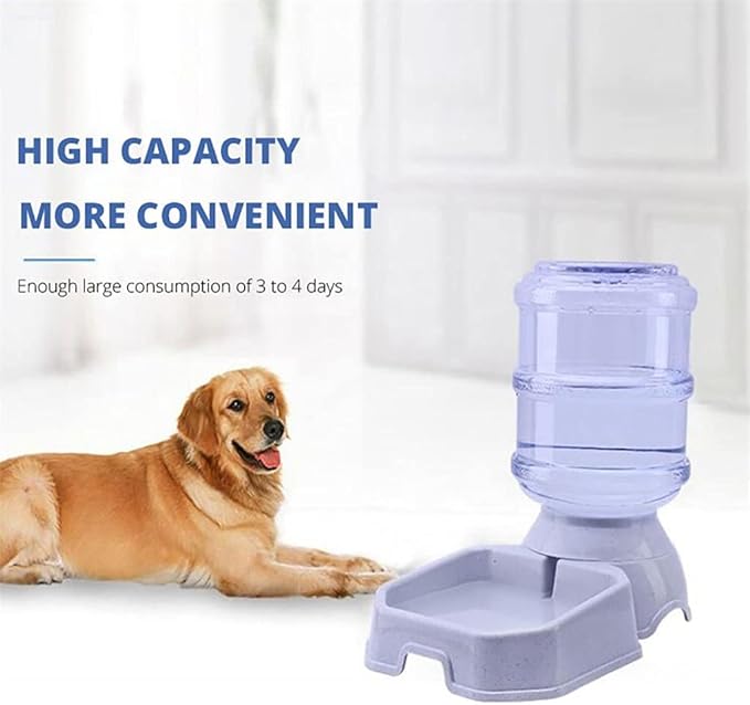 3.8L Automatic Pet Feeders Dog Drinking Bowl Large Capacity Water Food Holder Dogs Supplies (Color : A, Size : One Size) (E One size)