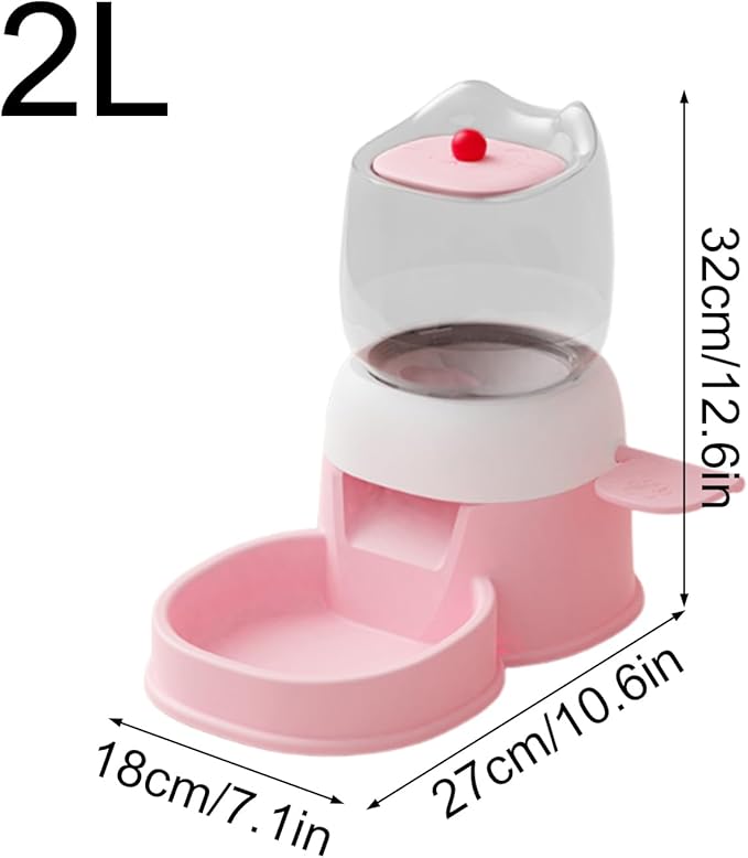 Automatic Pet Feeder, Press Food Dish, Dog Food Dispenser with Timed Release, Pet Feeders with Large Capacity, Pets Accessories, Pets Feeder for Indoor Outdoor Home Cage Backyard Daily Use
