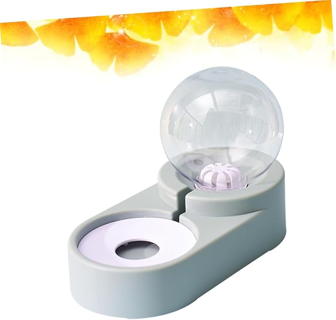 BESPORTBLE Automatic Pet Water Feeder Double Bowls Blue Design Convenient Water Dispenser for Cats Dogs Smooth Surface No Spills for Home Pet Shops