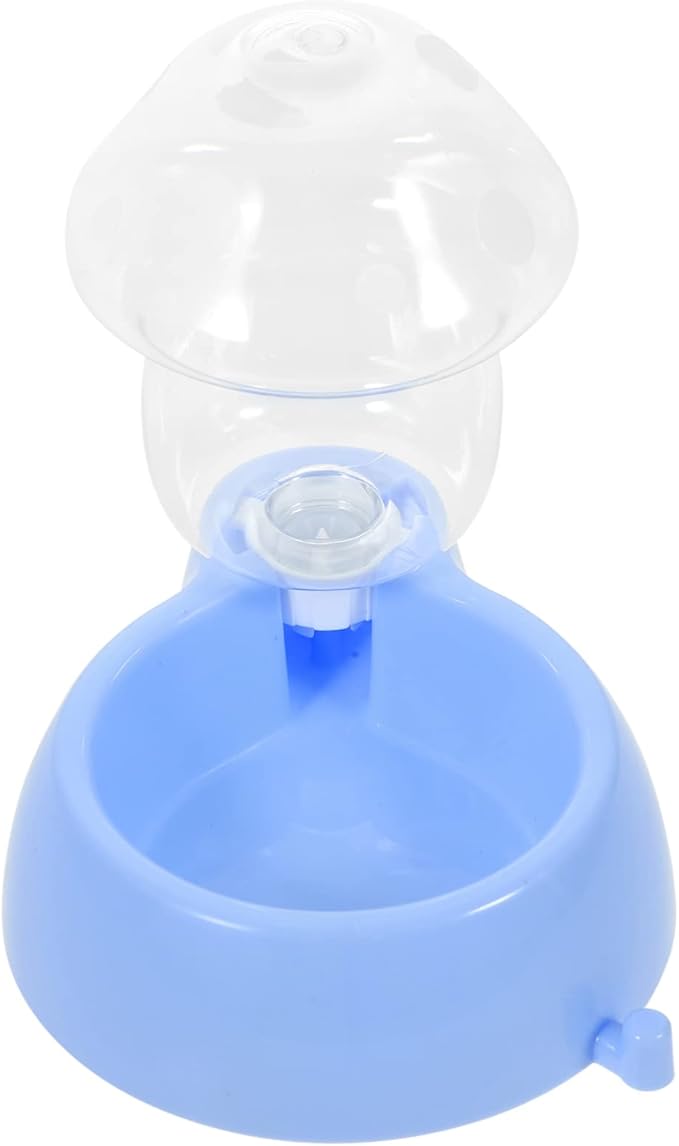 Automatic Cat Water Dispenser Mushroom Shape Gravity Pet Feeder for Dogs and Cats and Bite-Resistant Capacity Indoor Use Convenient Auto Waterer for Pets
