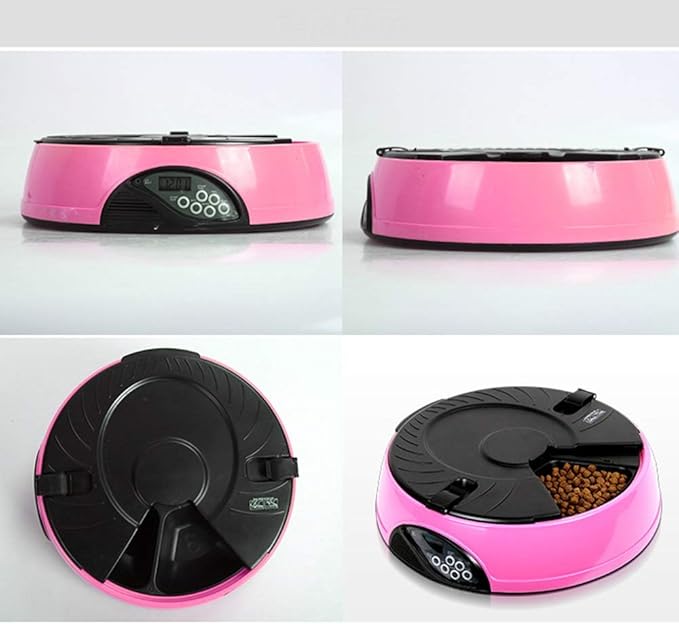 Plastic Green Dog Automatic Feeder Diet Machine Automatic Supply Translucent Cat Mobile Feeding 1.5L Portable