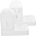 1set Automatic Feeder Dispenser Self Filling Food Bowl Non- Base Convenient Pet Feeding for Cats and Dogs Material