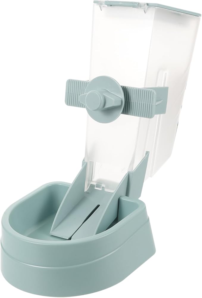 UPKOCH Automatic Pet Food Dispenser Hanging Dog Feeder for Cage Use Easy Design Deep Bowl Prevents Overflow for Messy Eaters Food Grade Materials