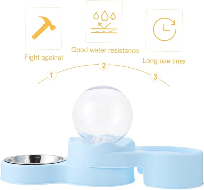 Automatic Cat Feeder Cat Fountain Pet Water Dispenser No Spill Design Healthier Pet Hydration