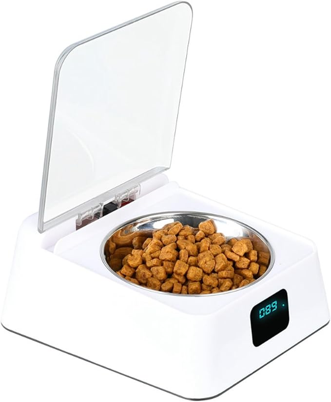 Automatic Pet Feeder, Cat Food Dispenser with Infrared Sensor and Removable Bowl, Smart Pet Feeder for Cats, Rabbits & Small Dogs
