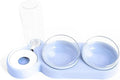 Automatic Pet Water and Food Feeder for Dogs Cats, Dual Bowls with Detachable Stainless Steel, No-Spill Design
