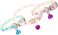YARNOW 3pcs Fluorescent Pet Collar Nighttime Glow Safety Neck Strap for Cats Dogs Fish Bone Paw Prints Footprints Designs Random Colors