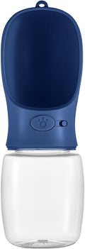 WePet Portable Dog Water Bottle, 12 OZ, Leak Proof Puppy Water Dispenser with Drinking Feeder for Pets Outdoor Walking, Hiking, Travel, Food Grade Plastic