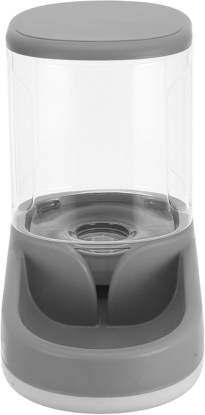 SUPVOX Automatic Pet Feeder and Water Dispenser with Double Bowls, Airtight Dog Food Container, Large Capacity Gray Feeder for Dogs and Cats, Suitable for Small and Large Pets