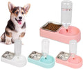 Kisangel Unique Pet Water Feeding Bowl Insulated Double Dog Cat Bowls Automatic Water Dispenser Safe and Sturdy for Pet Shop and Home