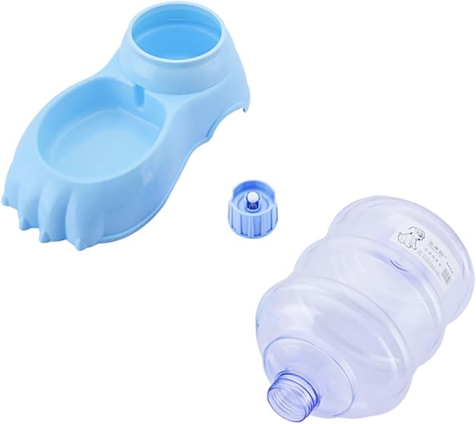 Sosoport Automatic Cat Feeder Water Dispenser Large Capacity Pet Bowl Portable Slow Feeding Container for Dogs Cats