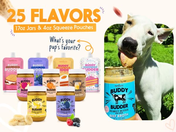 Bark Bistro Company, Superberry Snoot + Barkin Banana + Pumpkin Pup, 100% Natural Dog Peanut Butter, Healthy Dog Treats - Made in USA (Set of 3 / 17oz)