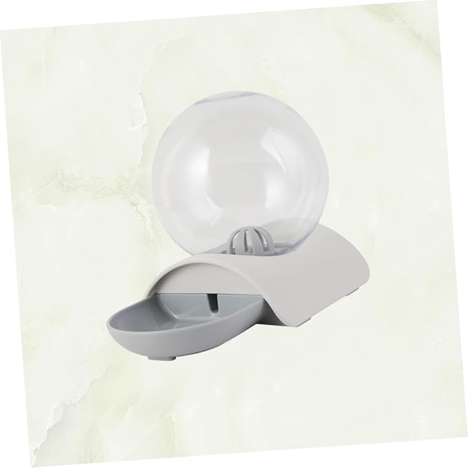 SUPVOX Automatic Pet Water Dispenser Drinking Bowl for Cats and Dogs Smooth Unique Design Grey for Home Decor and Easy Access to Fresh Water