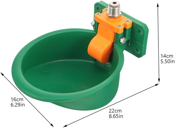 Sheep Goat Automatic Water Dispenser Horse Feeder Livestock Waterer Plastic Drinking Bowl Farm Use Easy to Clean