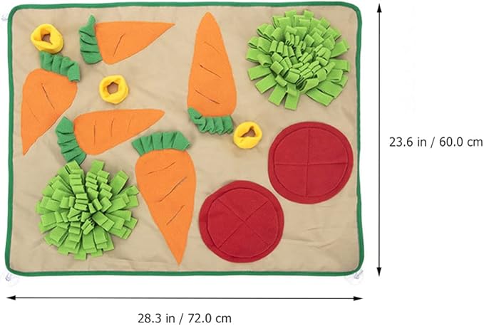 balacoo 1pc Pet Sniffing Cushion Toy Creative Dog Smell Mat for Interactive Puzzle Play Fleece Foraging Skills and Train Nose Work for Dogs