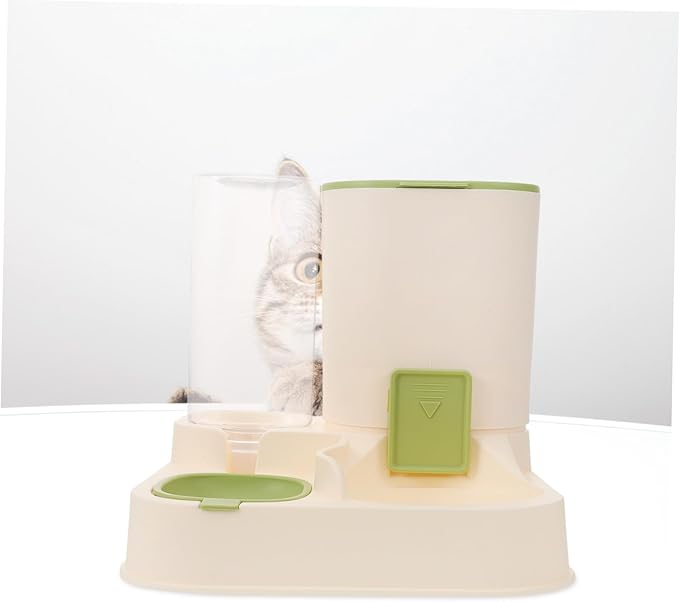 Large Capacity Automatic PET Water Feeder Dry Wet Separation Water and Food Dispenser for Dogs and Cats Detachable Design Fall Feature