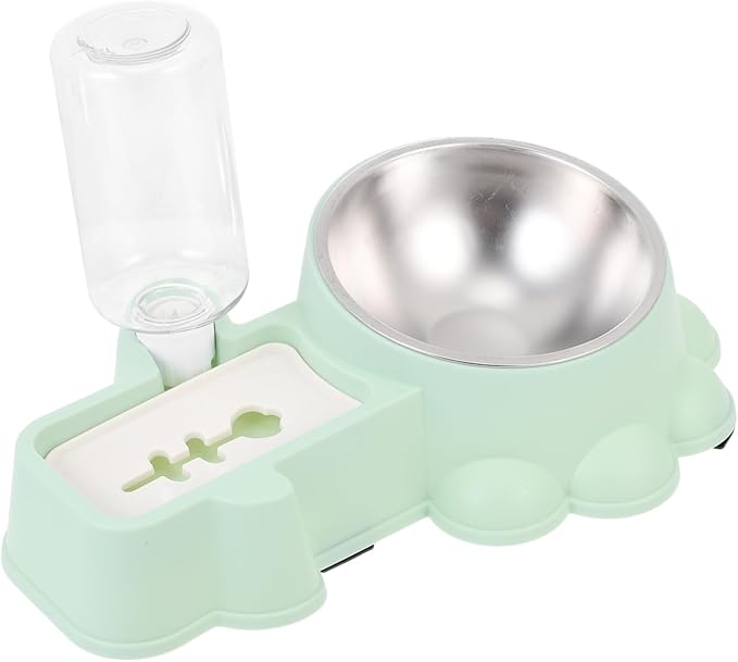 Kisangel Multifunctional Dog Food Dispenser Pet Water Container Auto Feeder Bowl for Home