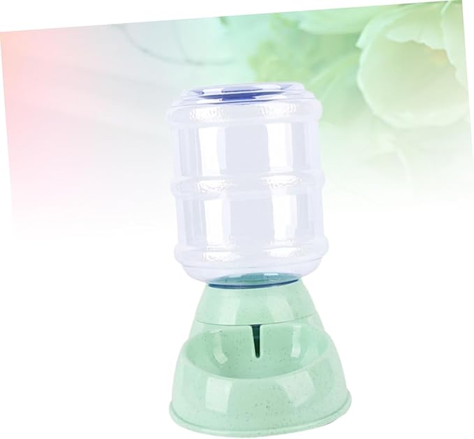 Kisangel Pet Water Feeder Automatic Dispenser for Cats and Dogs Removable Bowl Easy to Safe Material for Indoor Use Green