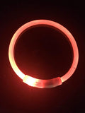 MoonyLI LED Dog Collar,USB Rechargeable LED Dog Safety Collar,Glowing Dog Collar,Used for Night Safety,Fashion Light up Tube Flashing Tube Collar it for All Dog, Cat and Pets Red