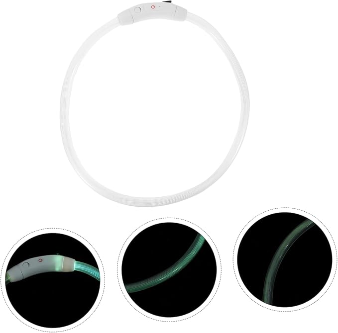 Led Rechargeable Glowing Puppy Collar USB Charge Dog Led Collar Lightweight and Design for Pets for and Stylish Dress up