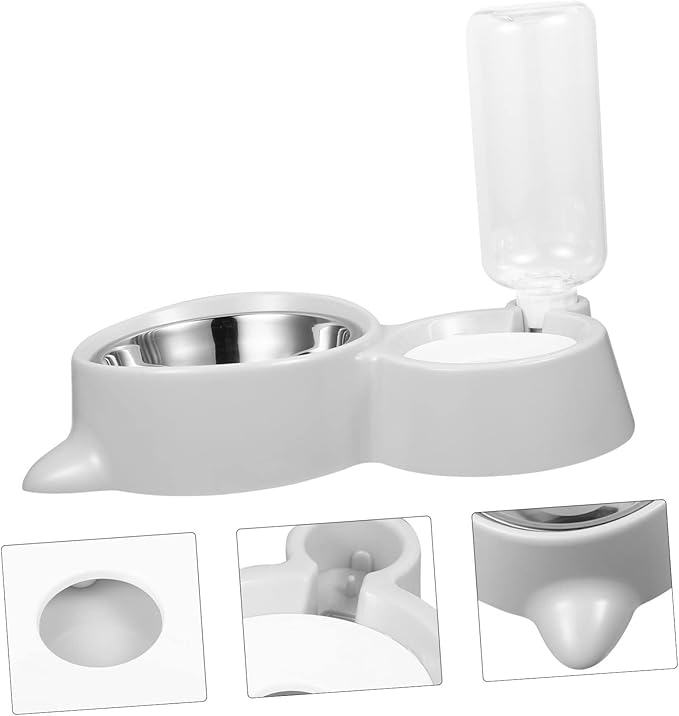Automatic Pet Feeder and Water Dispenser Dual-use Leak Bowl for Dogs and Cats Food-Grade Capacity Easy to