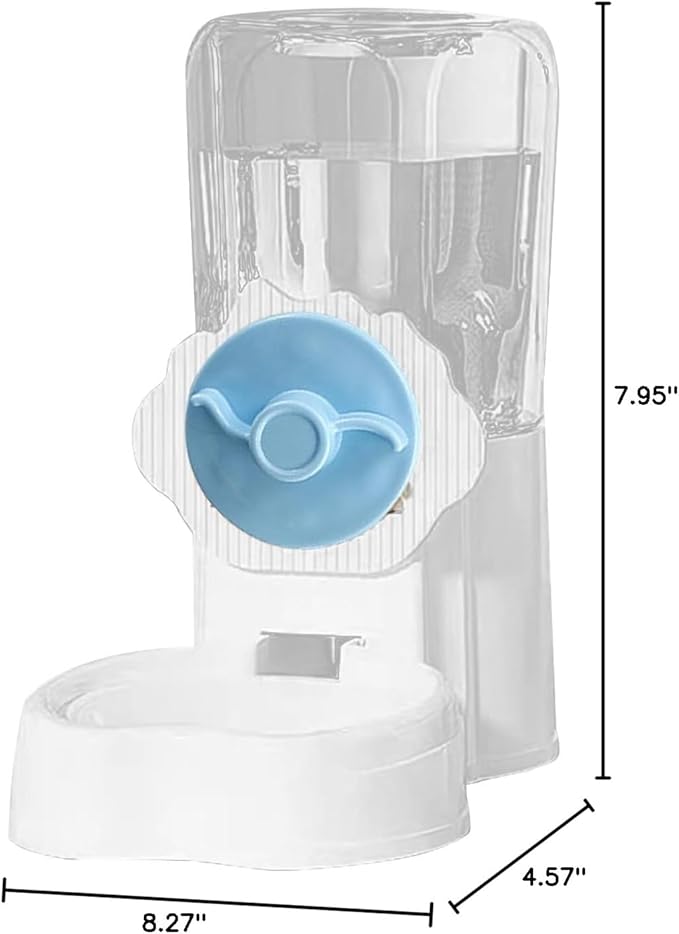 Easy to Clean Pet Feeder Convenient Hanging Water Dispenser for Cats Dogs Rabbits Guinea Pigs Ferrets Hedgehogs Large Capacity Automatic with Thread Blue 1