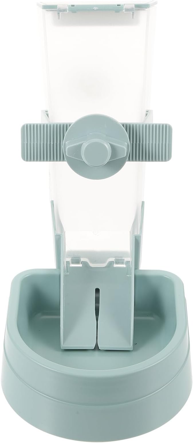 YARNOW 2l Automatic Hanging Dog Feeder Bowl Pet Food Dispenser for Crate Use in Blue, Puppy Feeding Station with Gravity-Feed Design for Small to Medium Dogs