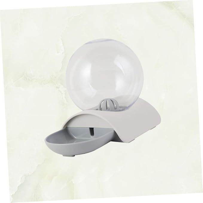 Elegant Pet Water Fountain Auto Water Feeder Cat Dog Grey Pet Drinking Supplies