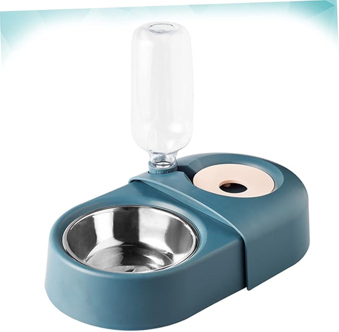 Automatic Dog Water Dispenser and Pet Feeding Bowl Unique Non Tip Design Removable Bowls Safe and Easy Dogs and Cats