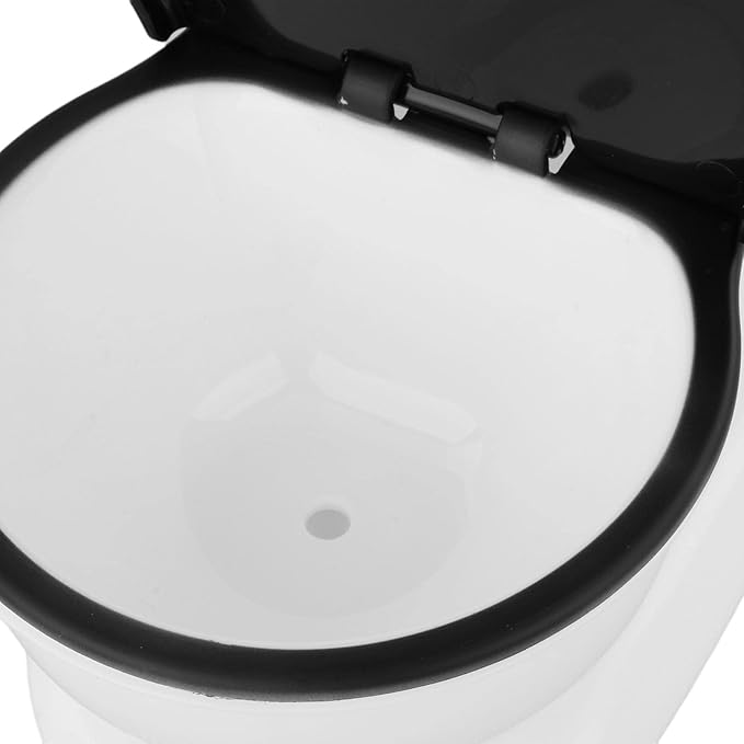 MagiDeal Pet Waterer Water Bowl Gravity Feeder Nolvety Detachable Toilet Shape Automatic Water Dispenser Drinking Fountain