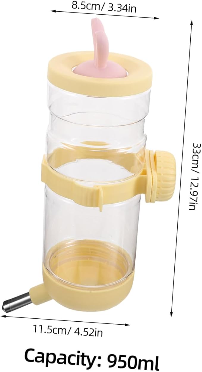 Kisangel Large Capacity Pet Water Dispenser Dog and Cat Waterer No Spill Feeder for Cages Pet Friendly Design