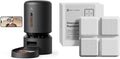 Bundle of PETLIBRO Automatic Cat Feeder with Camera (Black) and 6 Packs Pet Food Desiccant Bag