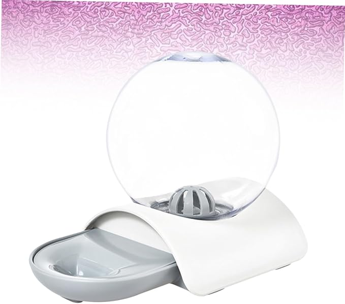 1pc Pet Automatic Water Dispenser Bubble Water Bowl for Dogs and Cats Large Capacity and Materials and Outdoors Grey