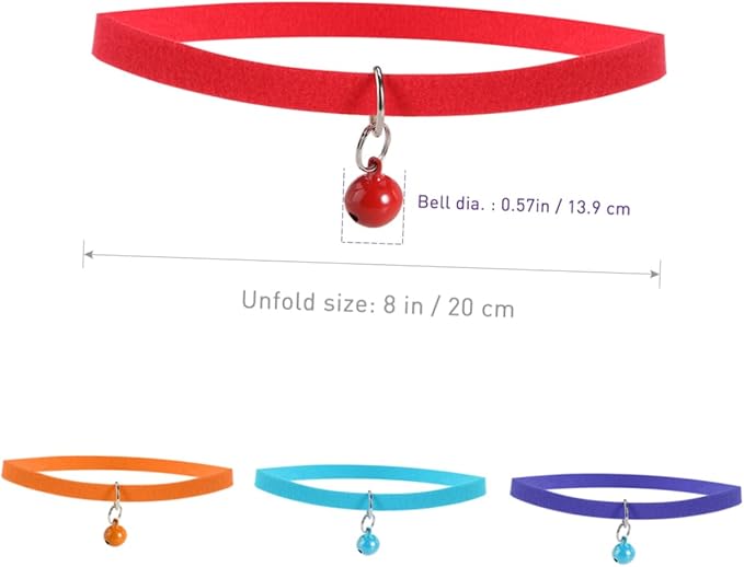 Djustable Collars for Dogs Large Pet Id Bands Collars Double Sided Id Collar Bell for Puppies