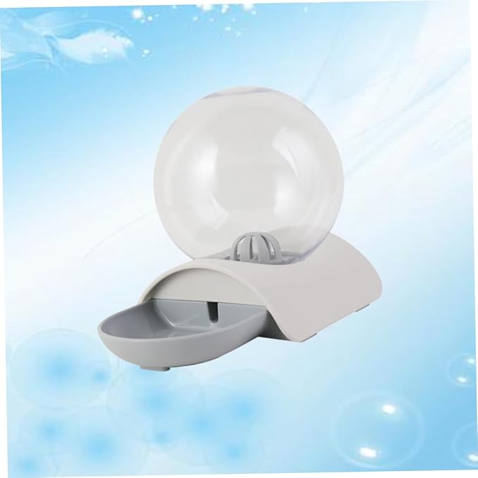 GANAZONO Pet Automatic Water Dispenser Pet Water Feeder and Bowl for Cats Dogs Grey Smooth Unique Design Safe Engineering Easy to