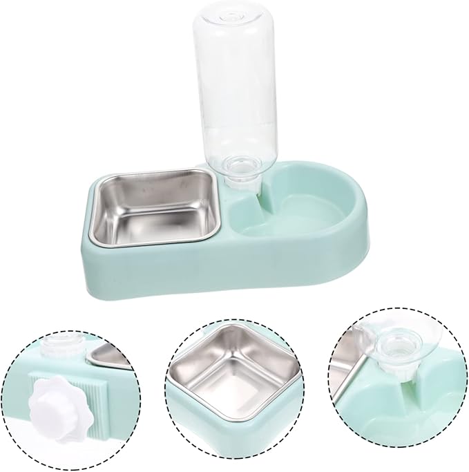 Automatic Water Refilling Pet Bowl No Spill Dog Food Bowls Elevated for Cats Dogs Multi-use Pet Feeder Detachable