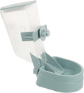 Automatic Pet Feeder for Dogs and Cats Removable Hanging Cage Food Dispenser Convenient Gravity Bowl for Easy Feeding for Home Use Blue Design