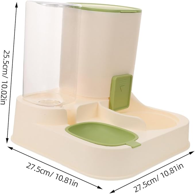 Yardwe Automatic Pet Feeder and Water Dispenser for Dogs and Cats Capacity Dry-Wet Separation Easy to Transparent Design for Home Use