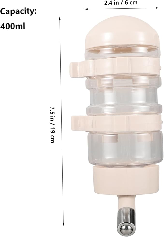 Automatic Pet Water Dispenser for Dogs and Cats Hanging Waterer with Nozzle Leak and for Hydration Cages and Crates