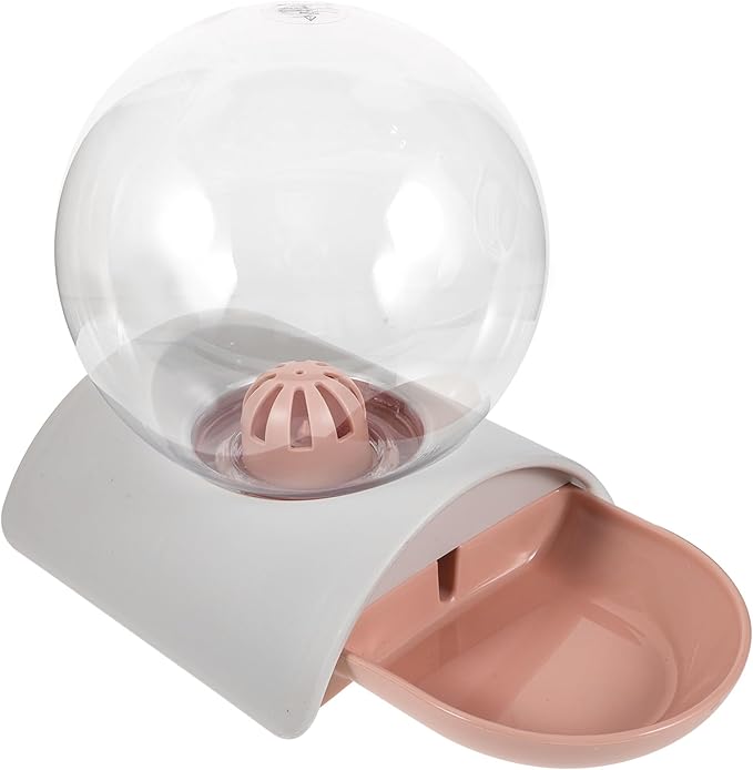 1pc Automatic Pet Water Dispenser Large Capacity Bubble Waterer for Dogs and Cats Material Easy to Clean for Home and Outdoor Use Pink