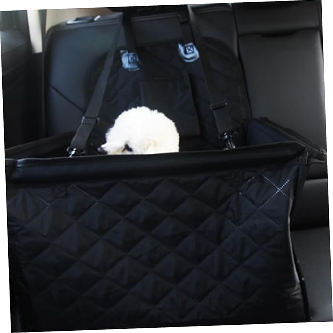 HANABASS Pet Dog Car Bed Non Slip Dog Car Seats with Storage Pocket for Dogs Easy to Durable and Portable for Travel and Long Trips